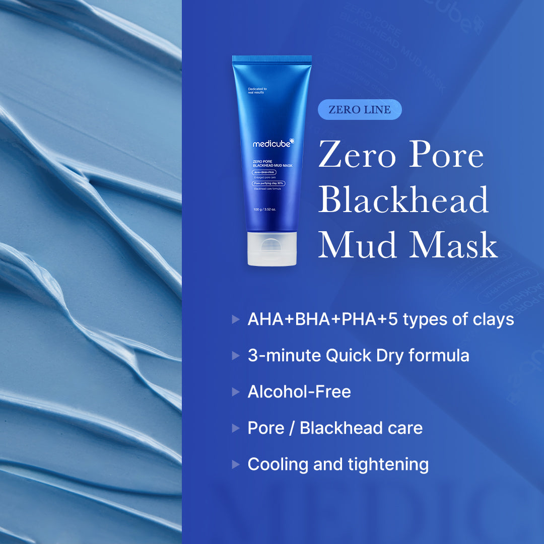 MEDICUBE Zero Pore Blackhead Mud Mask - Velvet Vanity