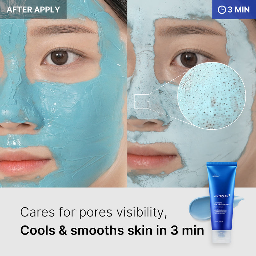 MEDICUBE Zero Pore Blackhead Mud Mask - Velvet Vanity