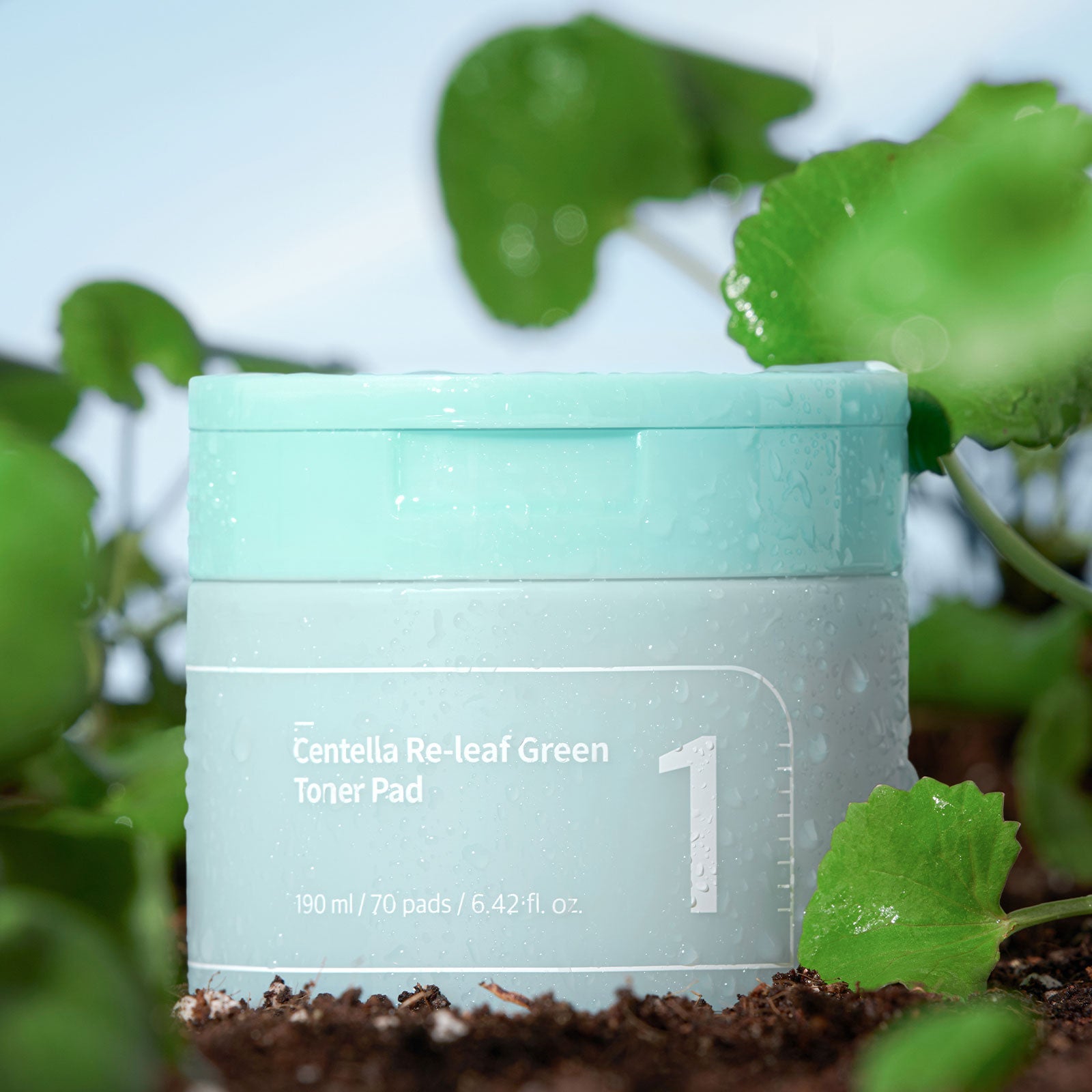 No.1 Centella Re-Leaf Green Toner Pad - Velvet Vanity