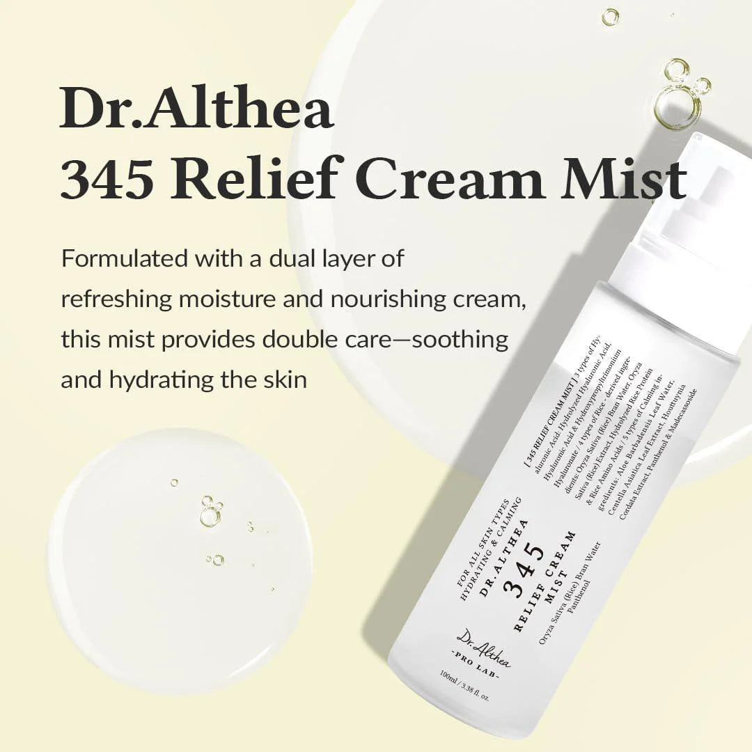 DR.ALTHEA 345 Relief Cream Mist (2 Sizes) - Velvet Vanity
