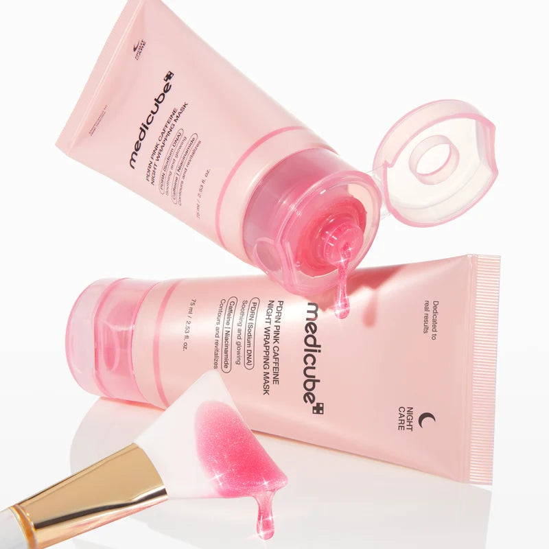 MEDICUBE PDRN Pink Caffeine Night Wrapping Mask