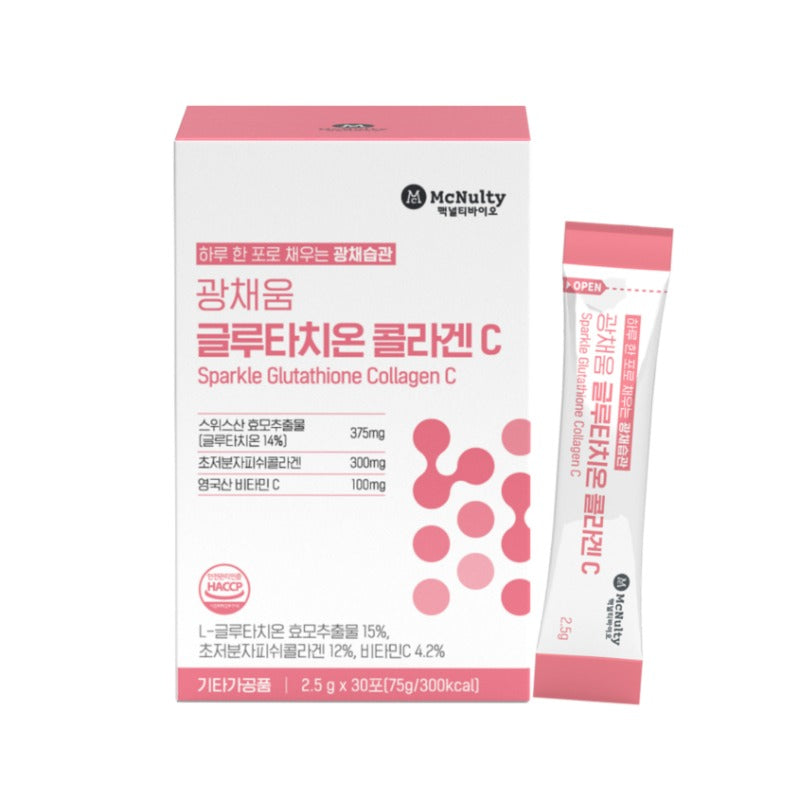 MCNULTY BIO Sparkle Glutathione Collagen C (375mg)