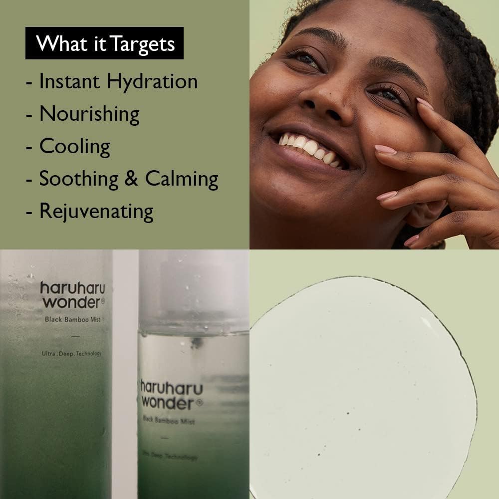 Black Rice Bamboo Mist 150ml Hydrating and Firming skin - Velvet Vanity