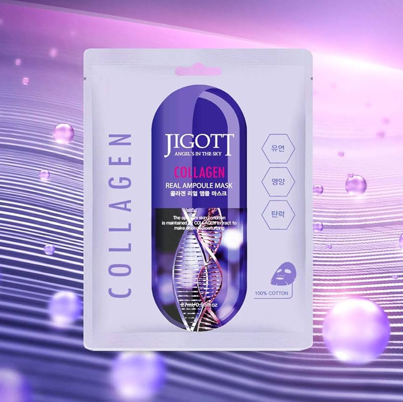 JIGOTT Collagen Real Ampoule Sheet Mask - Velvet Vanity