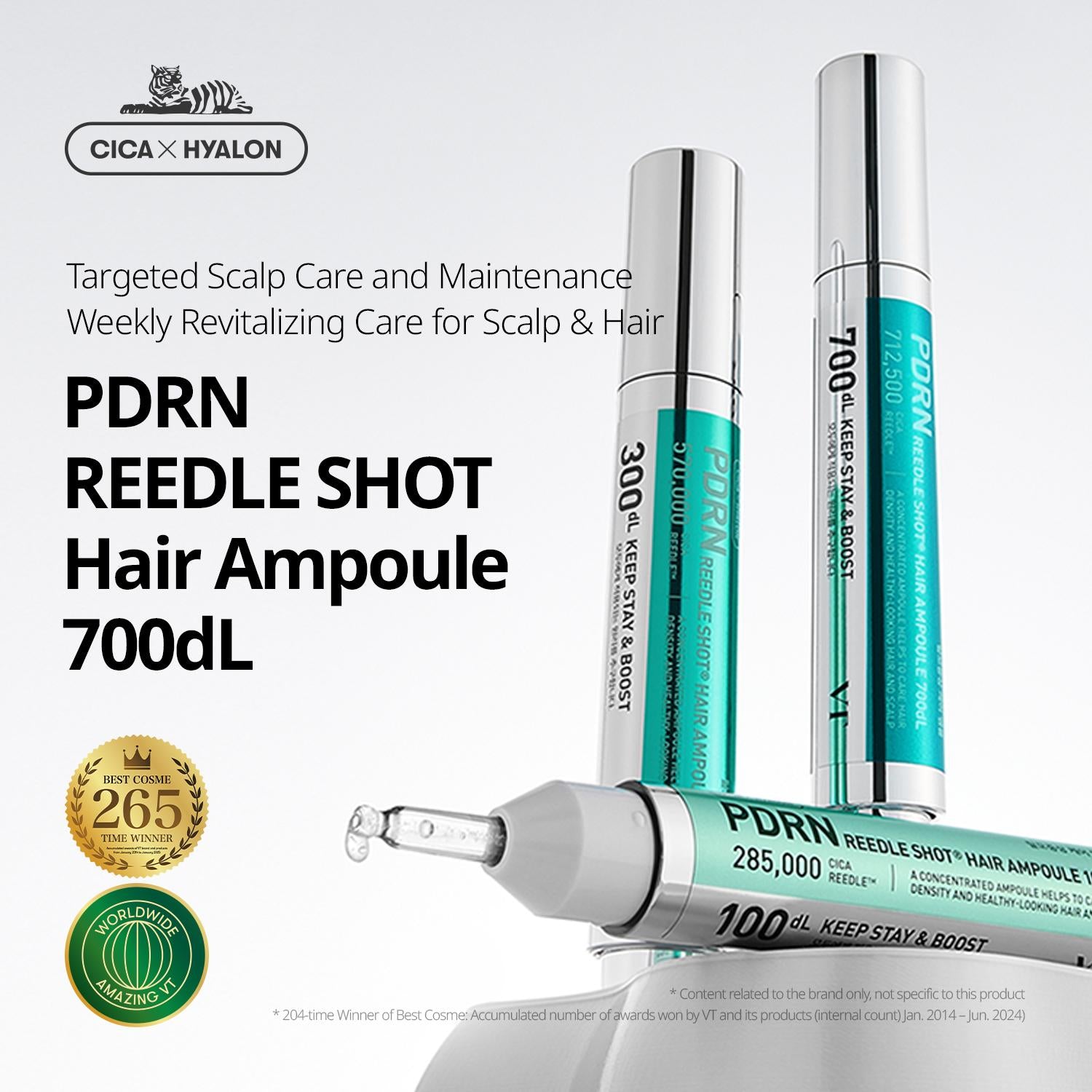 VT PDRN Reedle Shot Hair Ampoule 700dL