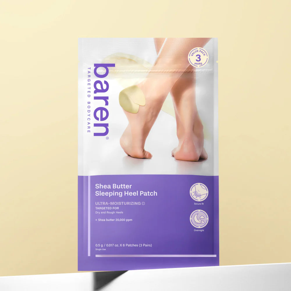 BAREN Shea Butter Sleeping Heel Patch 6 pcs
