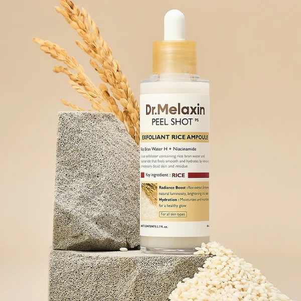 DR.MELAXIN Peel Shot Exfoliant White Rice Ampoule - Velvet Vanity