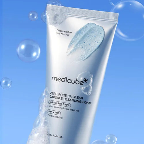 medicube Zero Pore SA Clear Capsule Cleansing Foam - Velvet Vanity