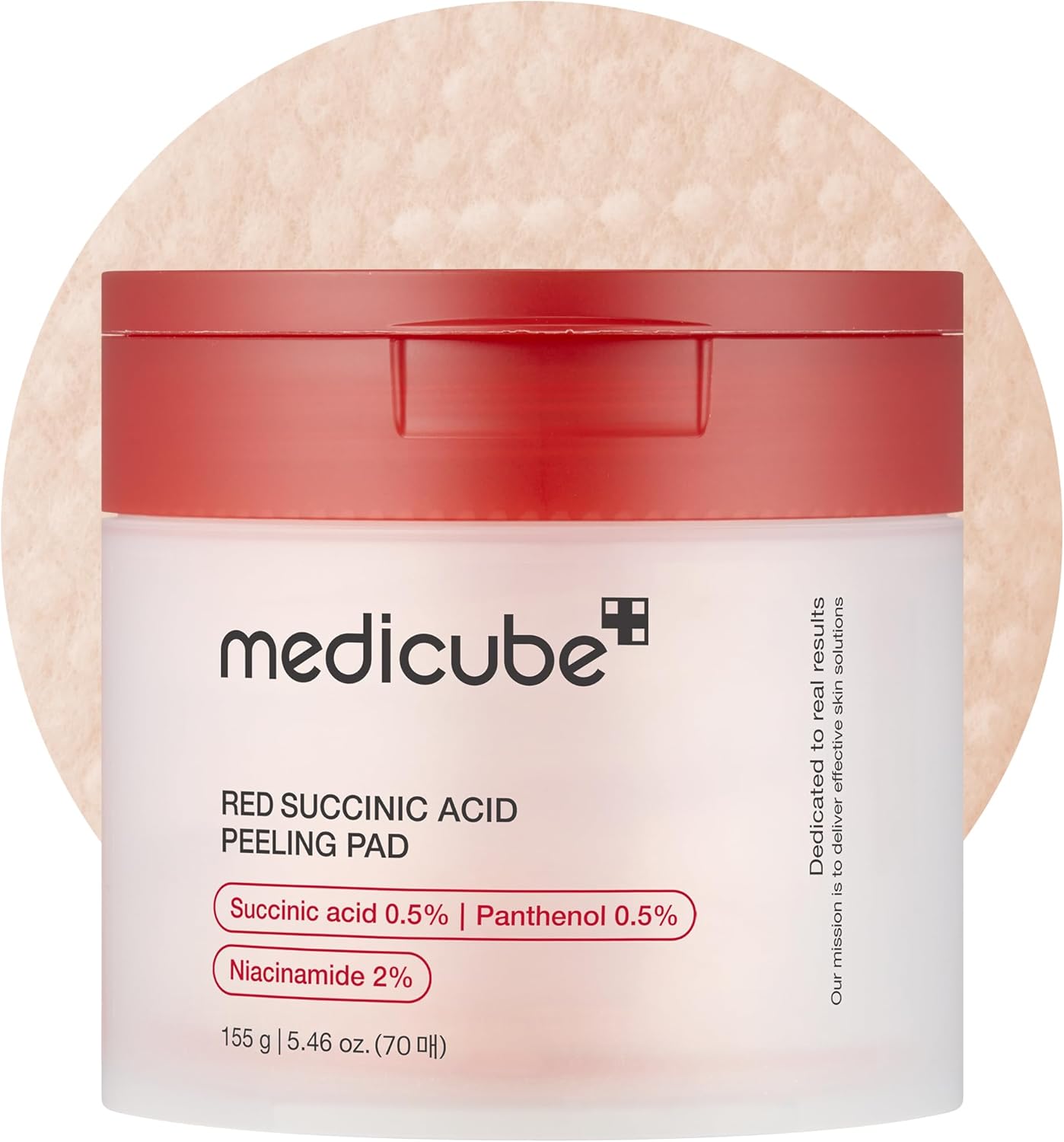 MEDICUBE Red Succinic Acid Peeling Pads (70pcs) - Velvet Vanity