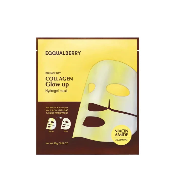 EQQUALBERRY Collagen Glow Up Hydrogel Mask - Velvet Vanity