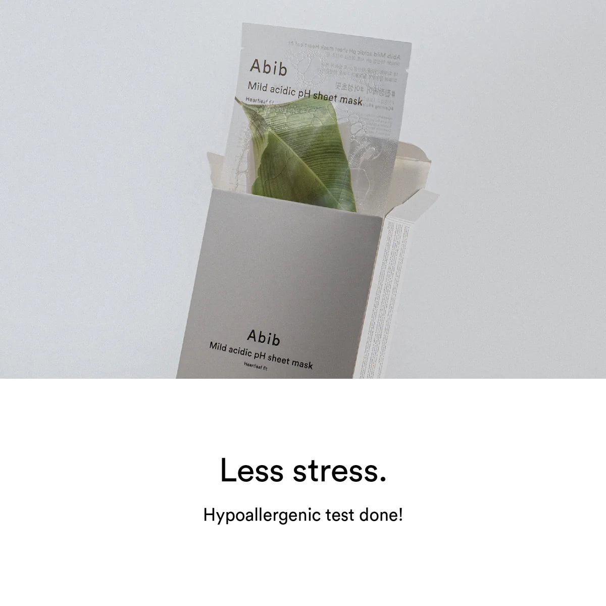 ABIB Mild acidic pH sheet mask Heartleaf Fit