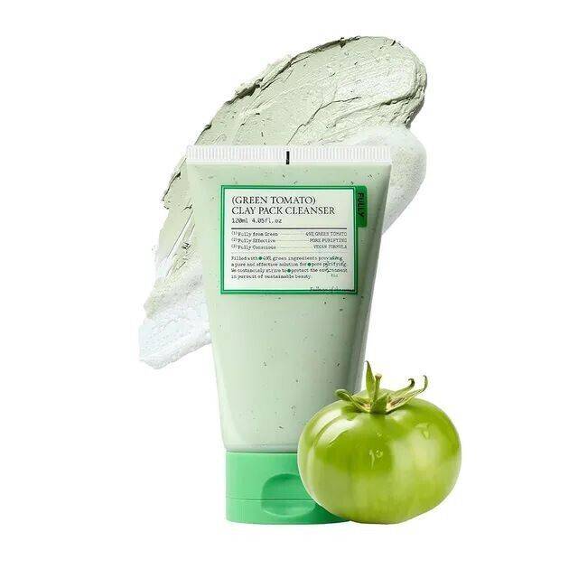 FULLY Green Tomato Clay Mask Cleanser (120g) - Velvet Vanity