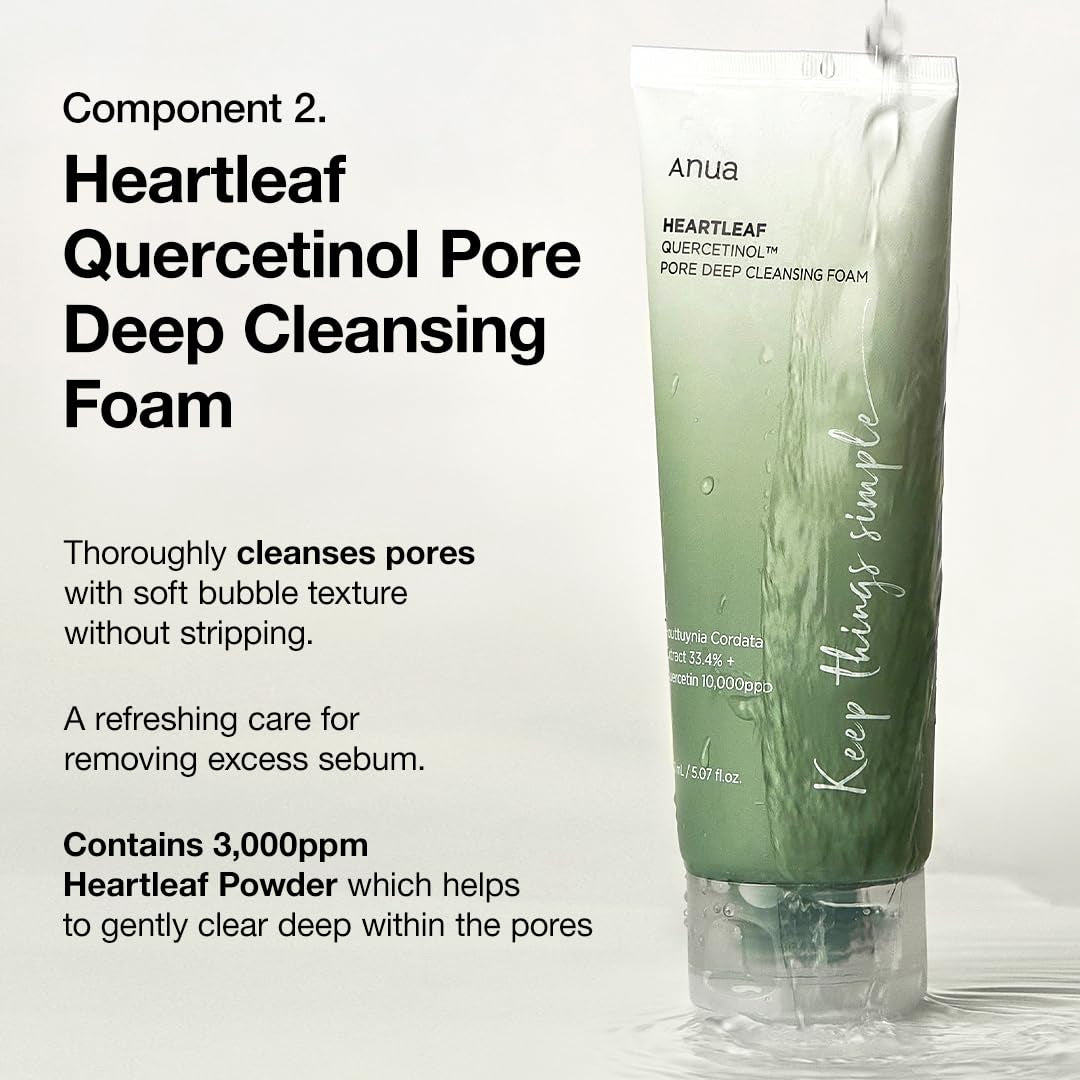ANUA Double Cleanser Duo for Facial Cleansing SET (OIL+FOAM) - Velvet Vanity