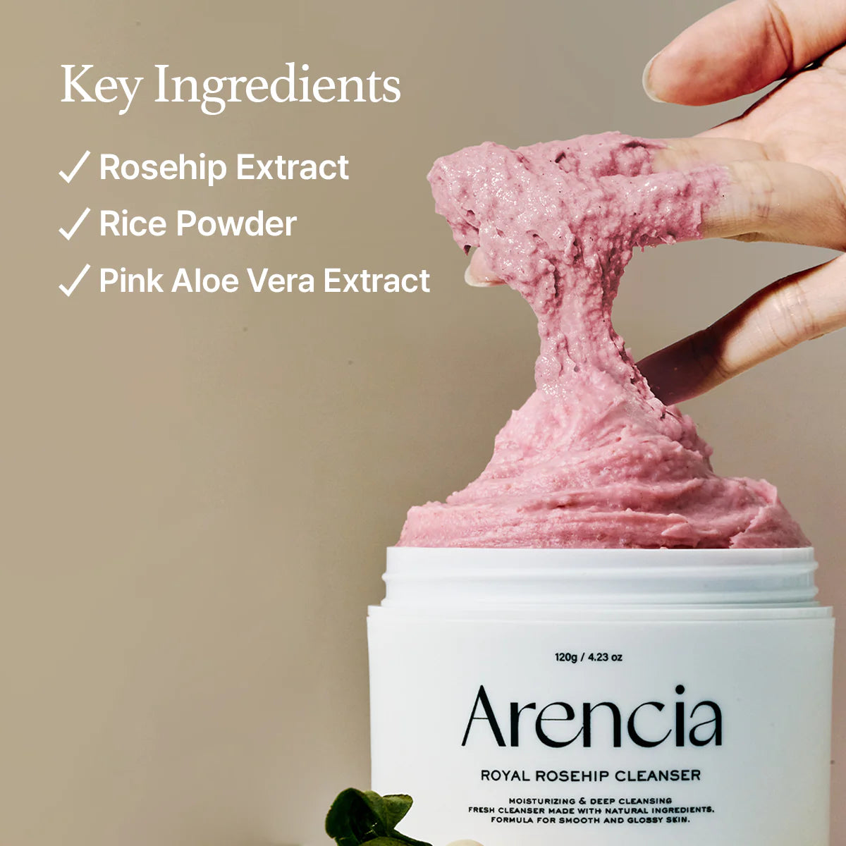 ARENCIA Fresh Rosehip Mochi Cleanser - Velvet Vanity