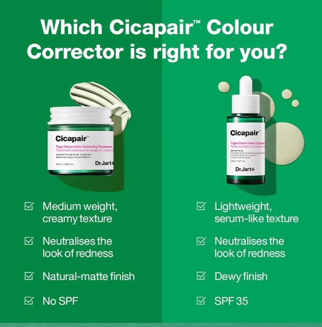 DR.JART+ Cicapair Tiger Grass Color Correcting Treatment SPF22 PA++ (50ml)