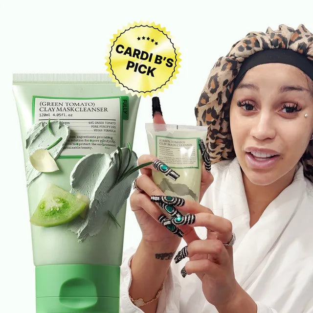 FULLY Green Tomato Clay Mask Cleanser (120g) - Velvet Vanity