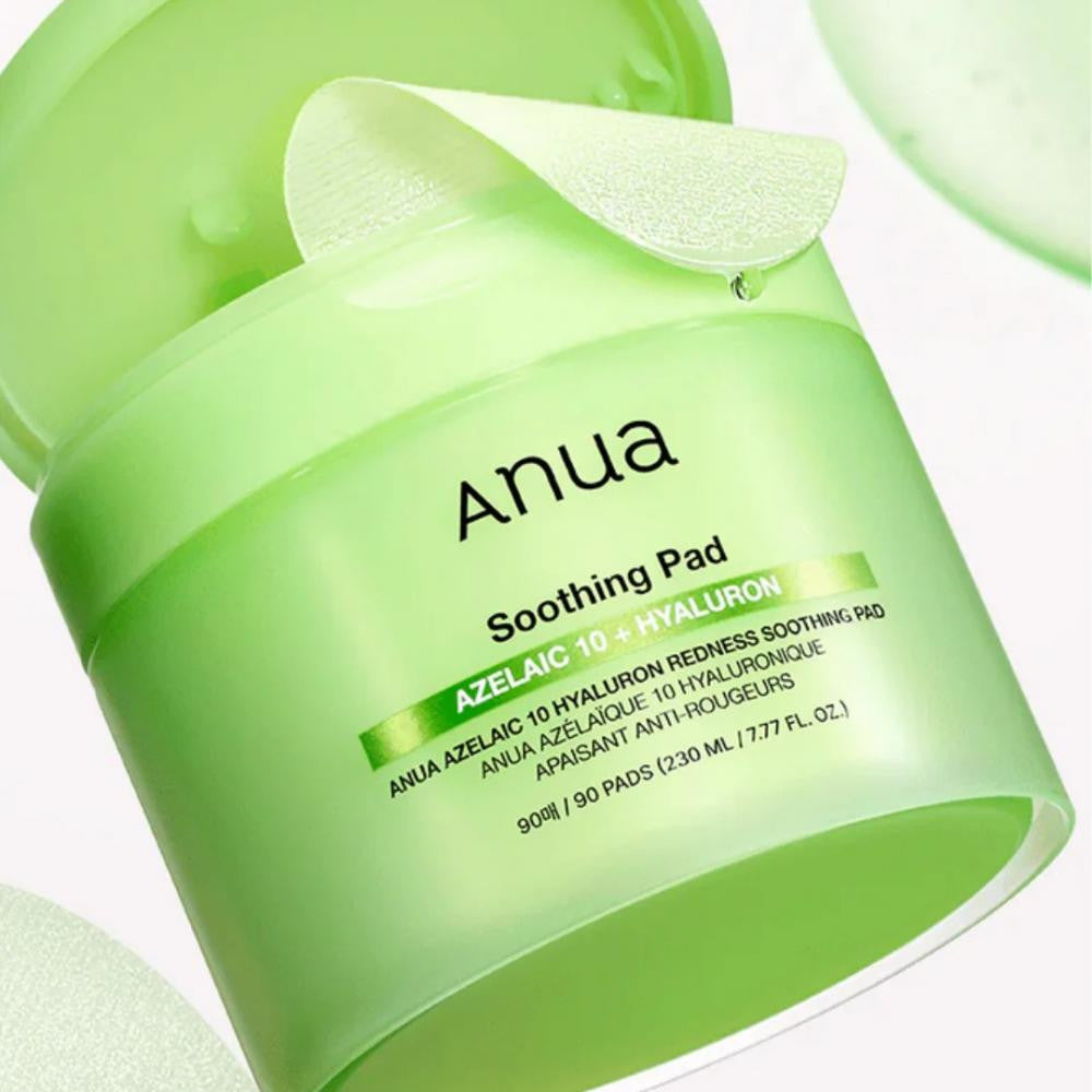 ANUA Azelaic 10 Hyaluron Redness Soothing Pad 90pcs - Velvet Vanity