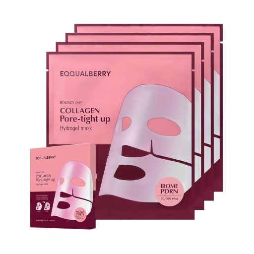 EQQUALBERRY Collagen Pore Tight up Hydrogel Mask - Velvet Vanity