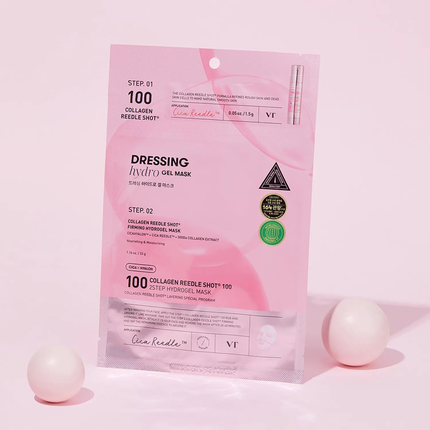 VT Collagen Reedle Shot 100 2 Step Hydrogel Mask (2 options)