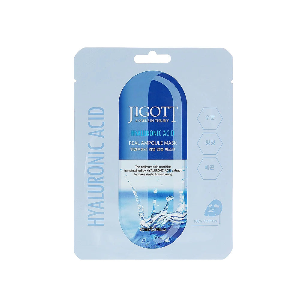 JIGOTT Hyaluronic Acid Real Ampoule Mask
