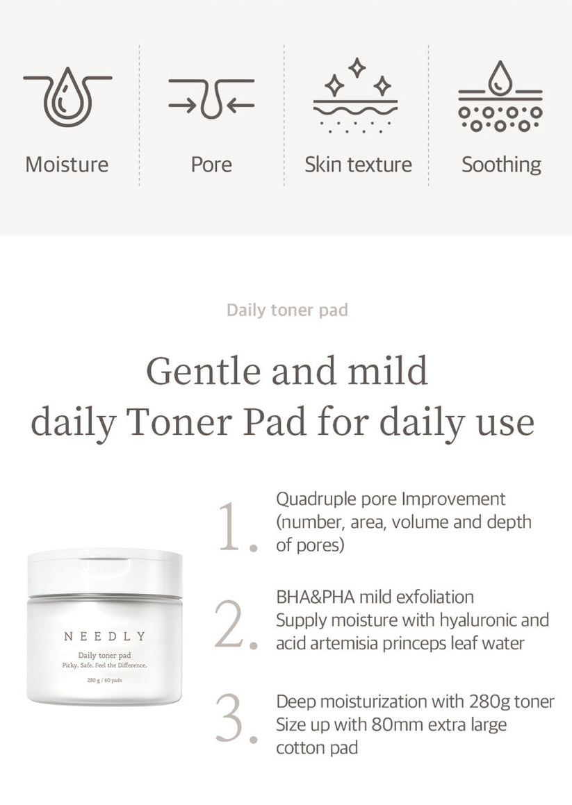 NEEDLY - Daily Toner Pads - Velvet Vanity