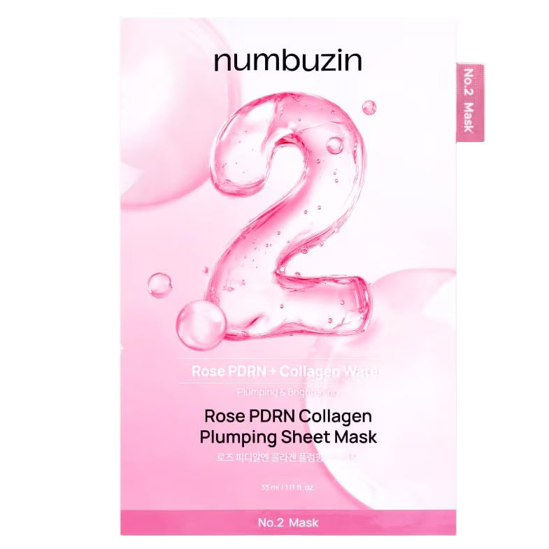 NUMBUZIN No.2 Rose PDRN + Collagen Plumping Sheet Mask - Velvet Vanity