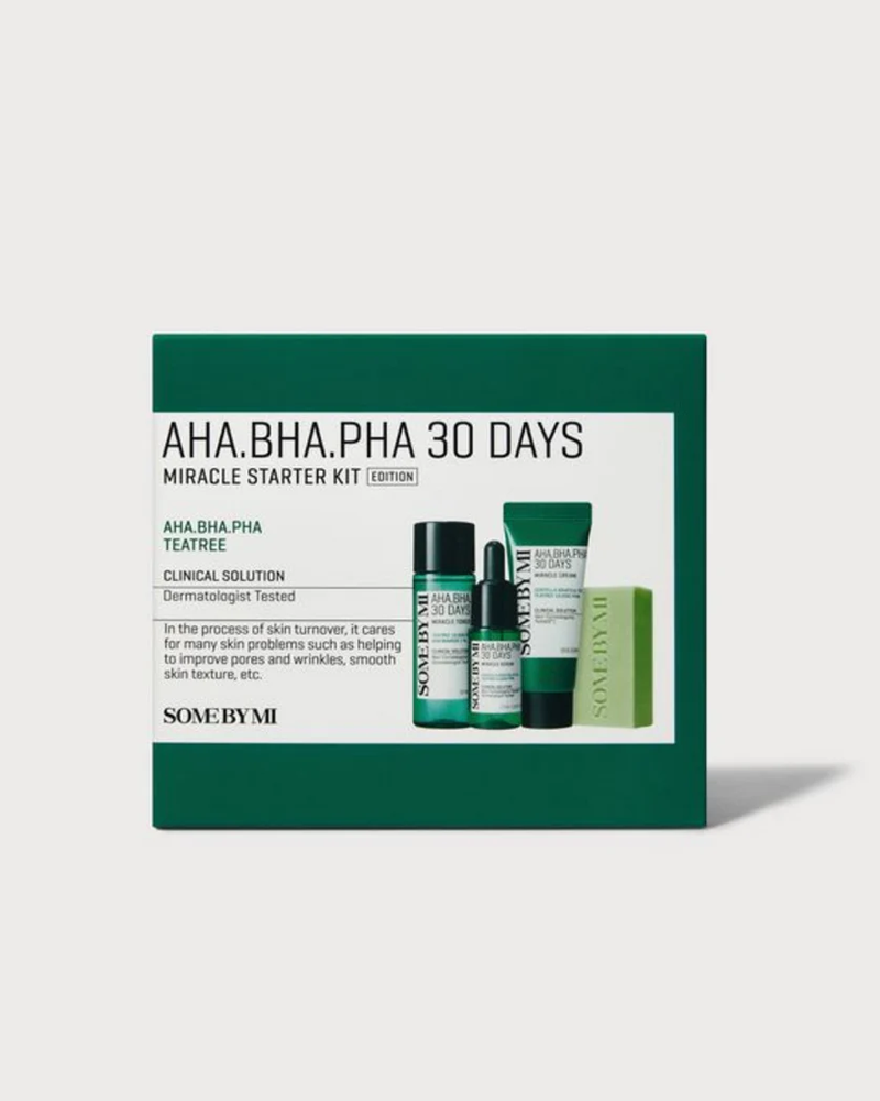 SOME BY MI AHA. BHA. PHA 30 Days Miracle AC SOS Kit, Edition (4 Piece Kit) - Velvet Vanity