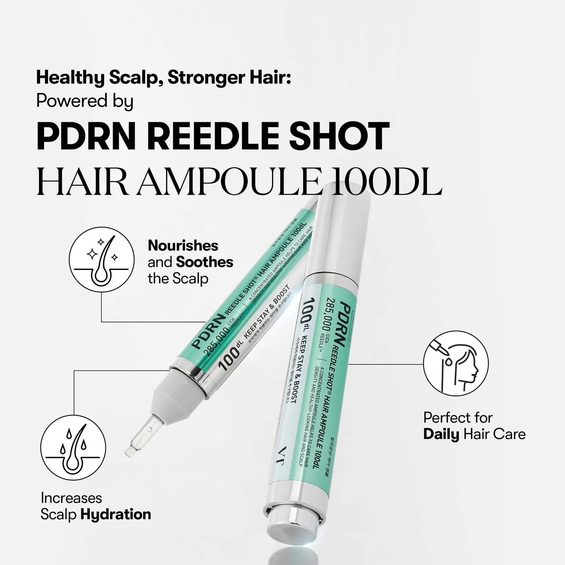 VT PDRN Reedle Shot Hair Ampoule 100dL - Velvet Vanity