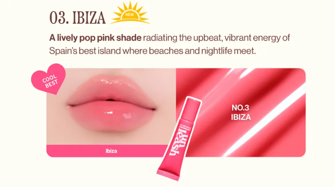 UNLEASHIA Sunset Dazzle Gloss Balm