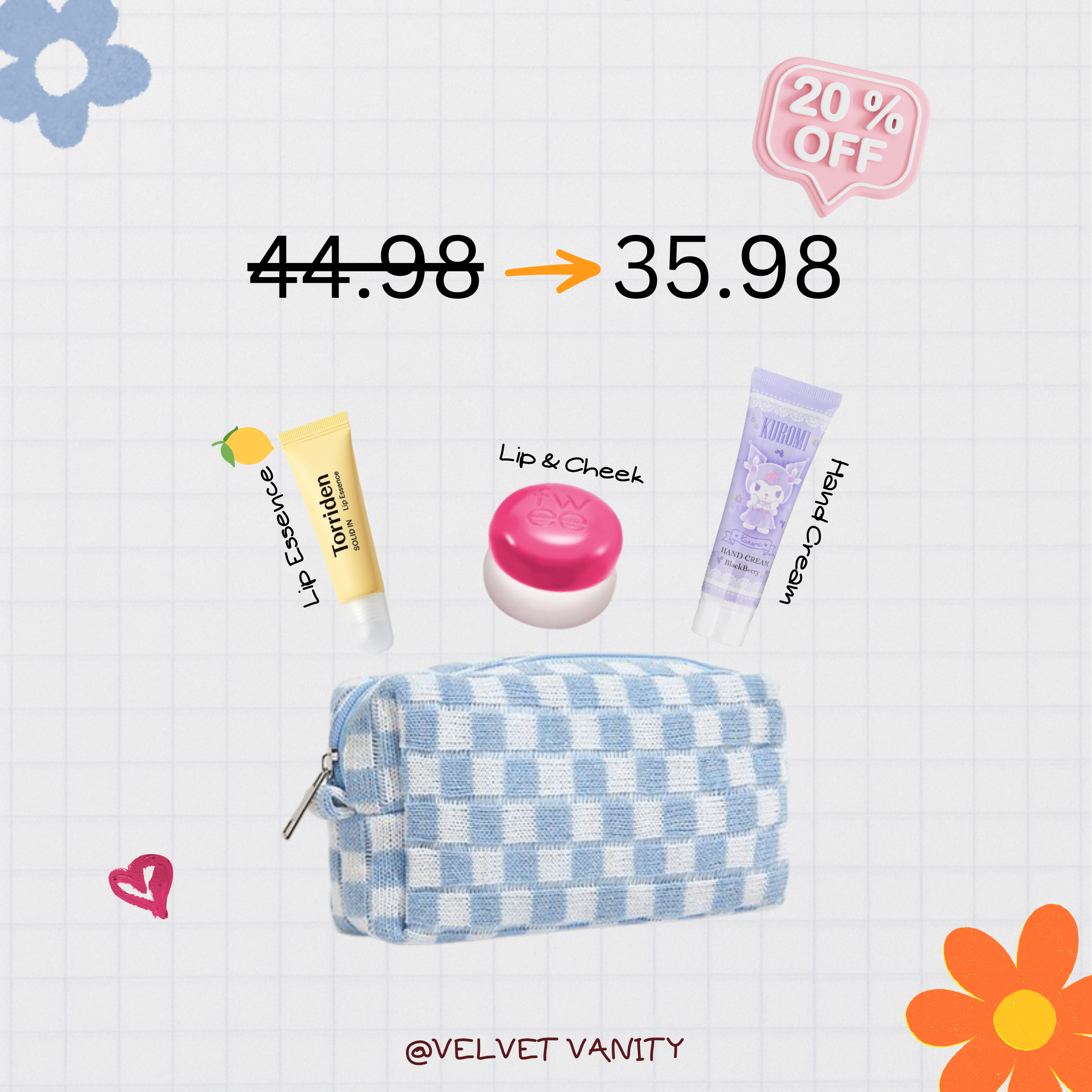 Back to School Beauty Kit – Pouch Essentials (44.98 -> 35.98)