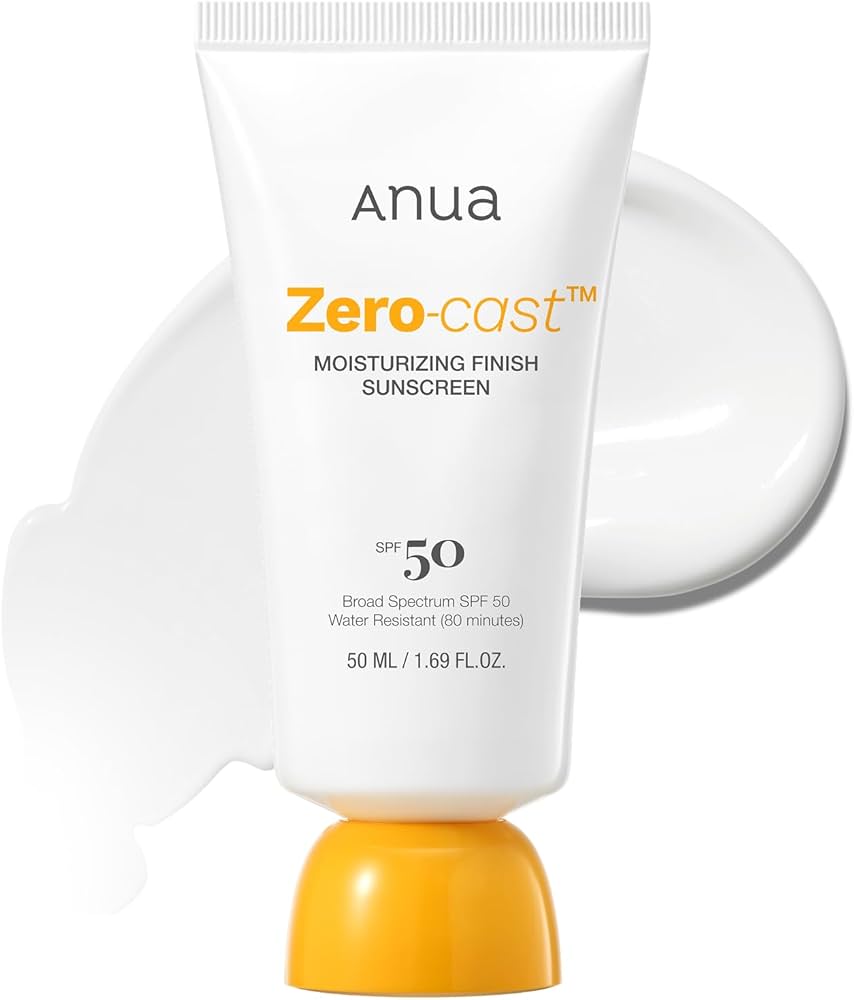 ANUA Zero-Cast Moisturizing Finish Sunscreen (50ml) - Velvet Vanity