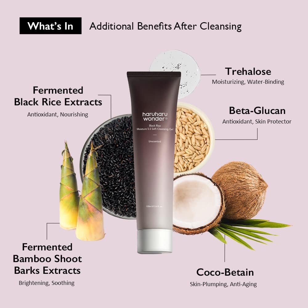 Black Rice Moisture 5.5 Soft Cleansing Gel - Velvet Vanity