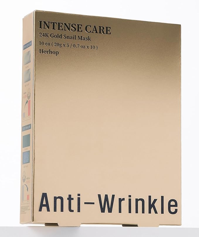 HERHOP Anti Wrinkle Intense Care 24k Gold Snail Mask - Velvet Vanity