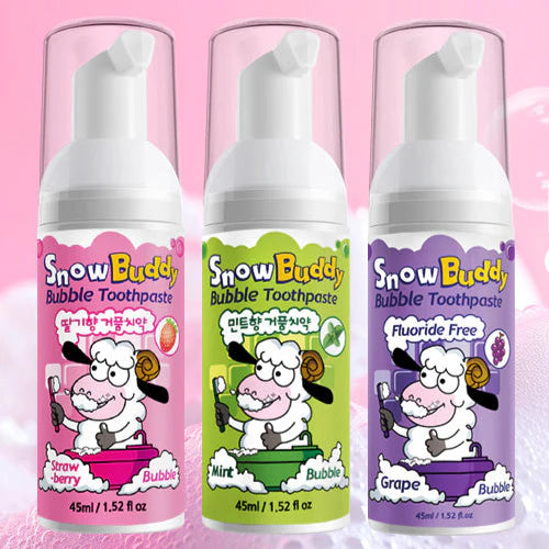 [Near Expiry Sale] SNOWBUDDY Foam Toothpaste (Mint, Grape, Strawberry)
