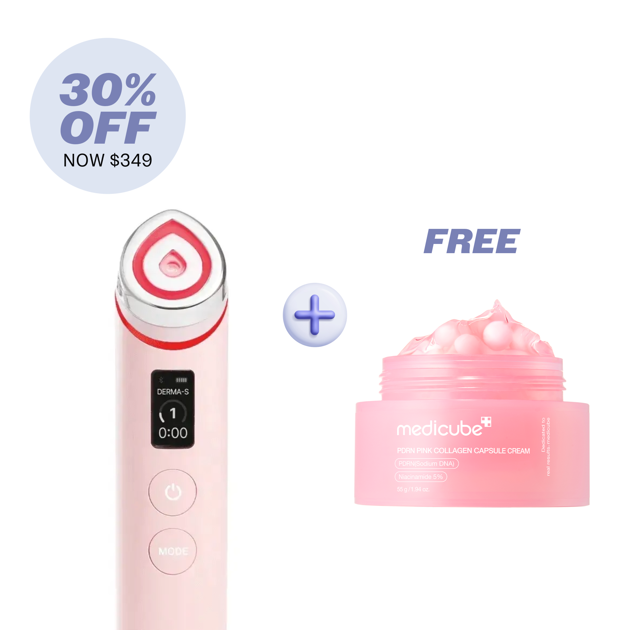 MEDICUBE AGE-R BOOSTER PRO PINK + PDRN Pink Collagen Capsule Cream