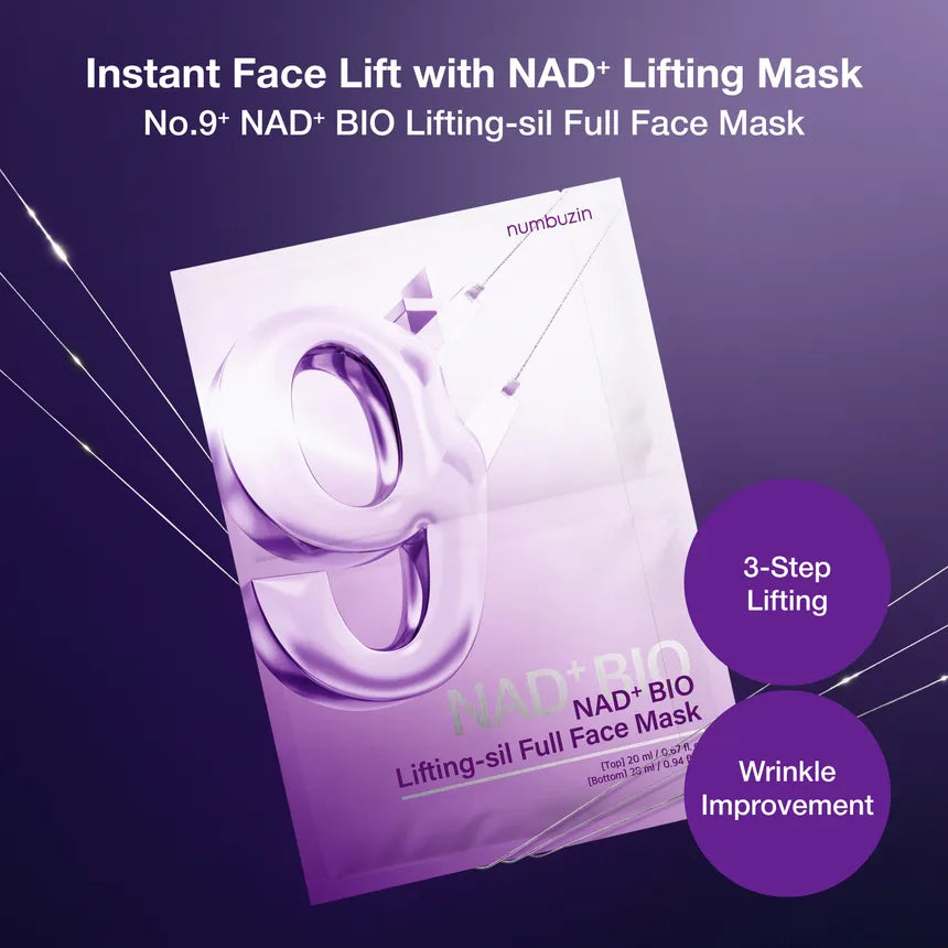 NUMBUZIN No.9 NAD Bio Lifting-sil Full Face Mask Set
