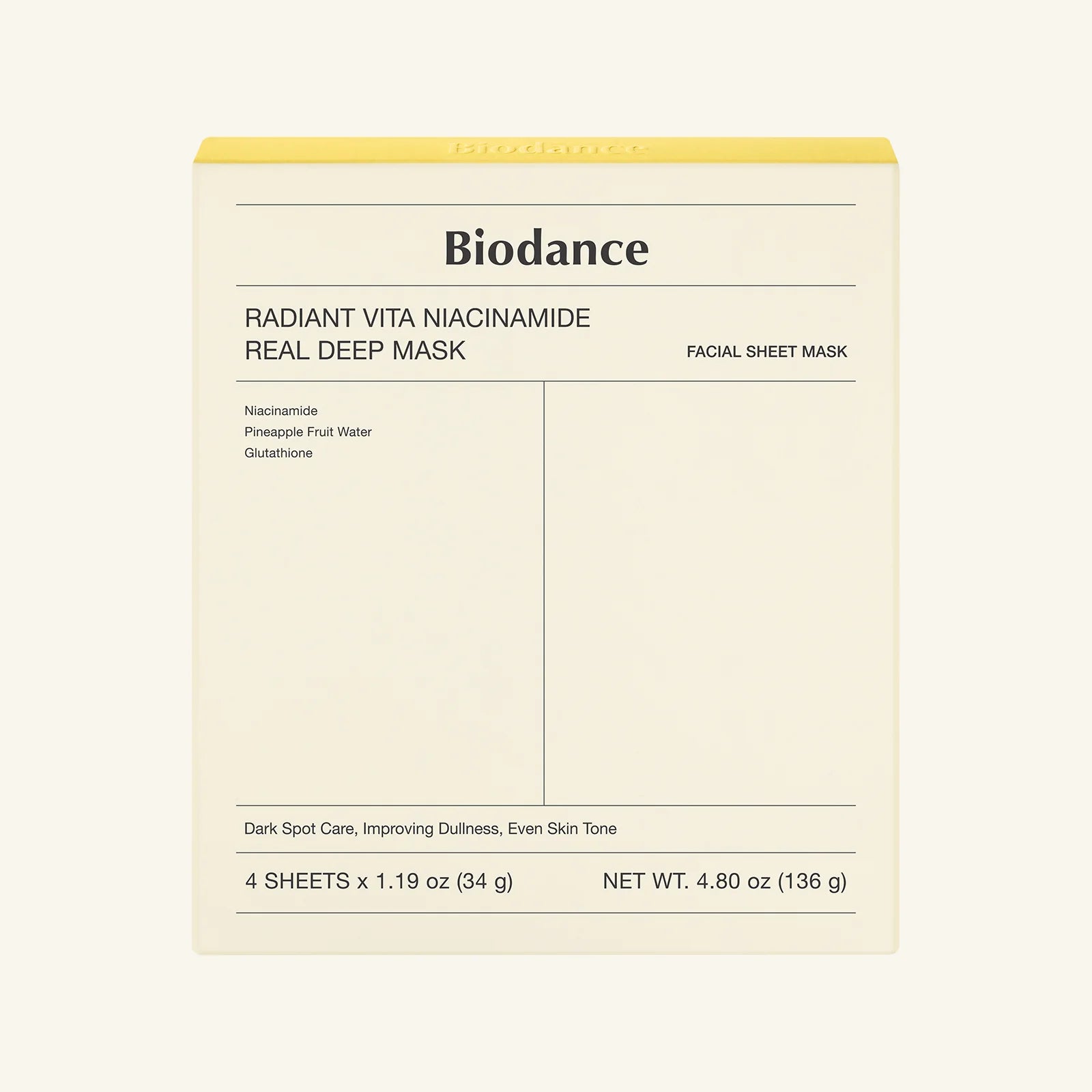 Radiant Vita Niacinamide Real Deep Mask