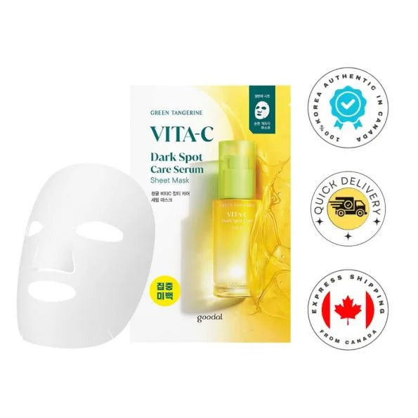 GOODAL Green Tangerine Vita-C Dark Spot Care Serum Sheet Mask