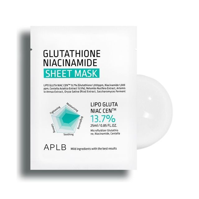 Glutathione Niacinamide Sheet Mask - Velvet Vanity