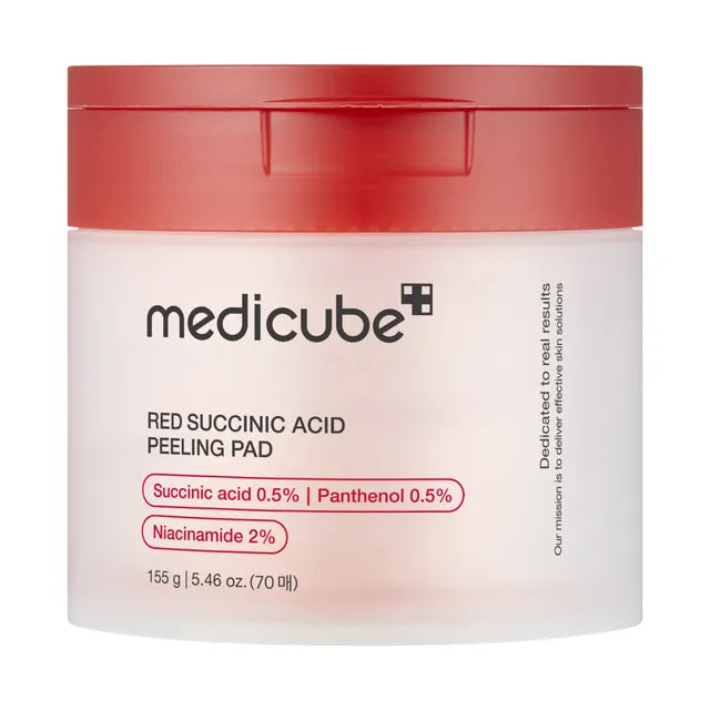 MEDICUBE Red Succinic Acid Peeling Pads (70pcs)