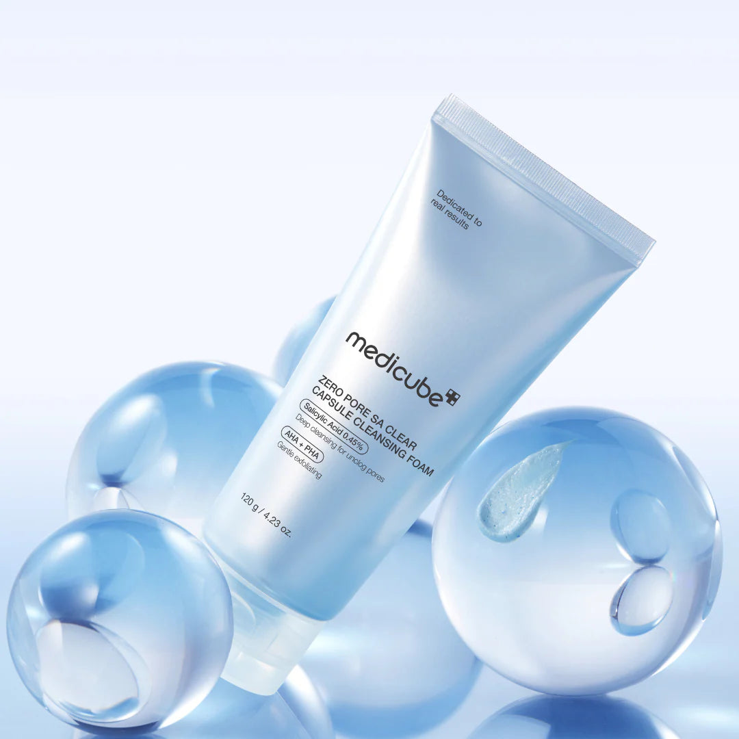 medicube Zero Pore SA Clear Capsule Cleansing Foam - Velvet Vanity
