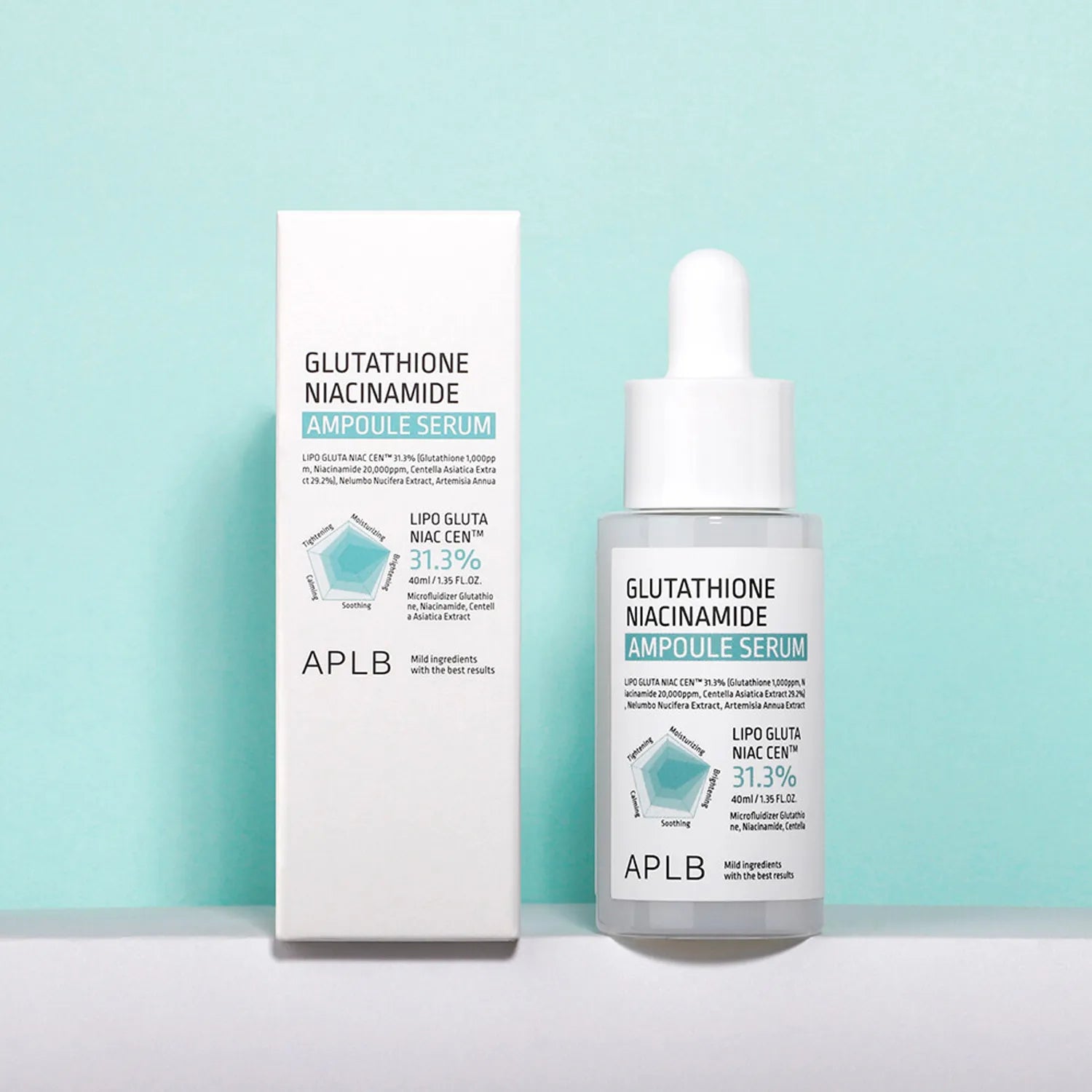 APLB Glutathione Niacinamide Ampoule Serum (40ml) - Velvet Vanity