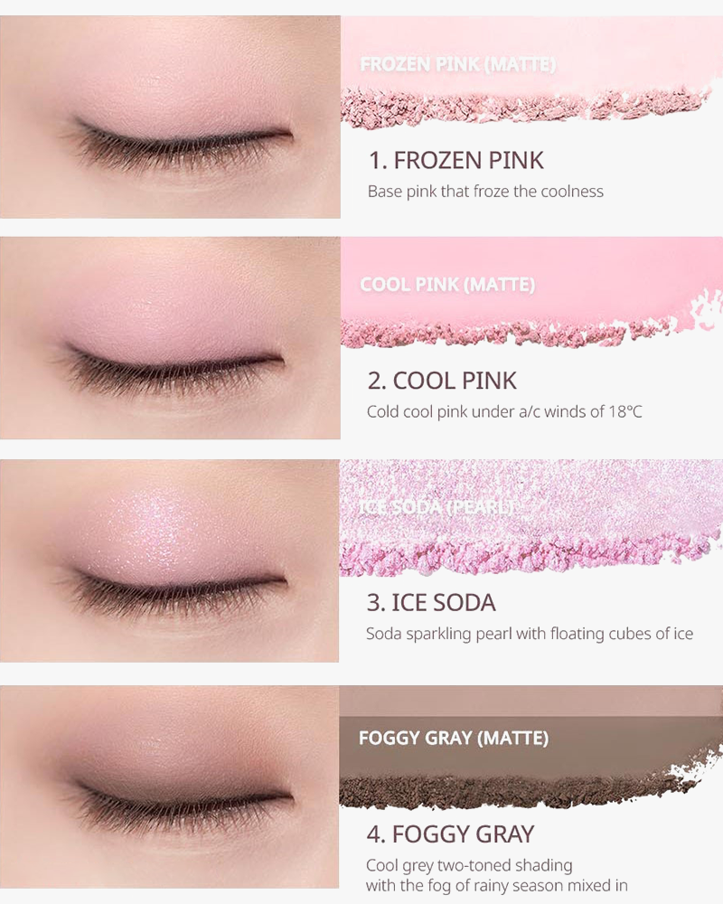 Pocket Eyeshadow Palette 02 Cool Summer Vibe, 05 Touching Taro Stars
