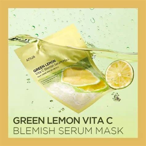 ANUA GREEN LEMON Vita C Blemish Serum Mask