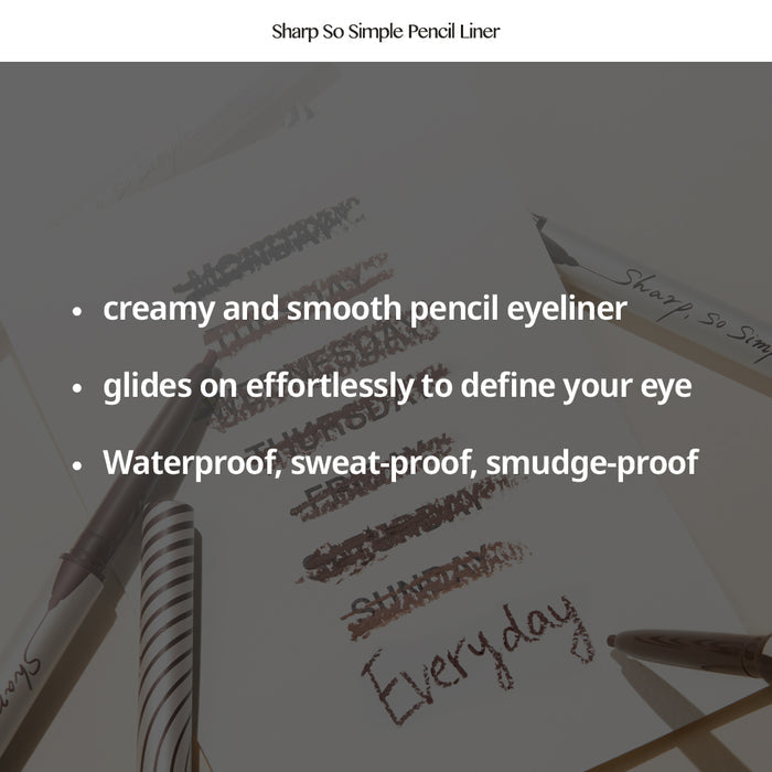 Sharp So Simple Waterproof Pencil Liner - 9 Colors - Velvet Vanity